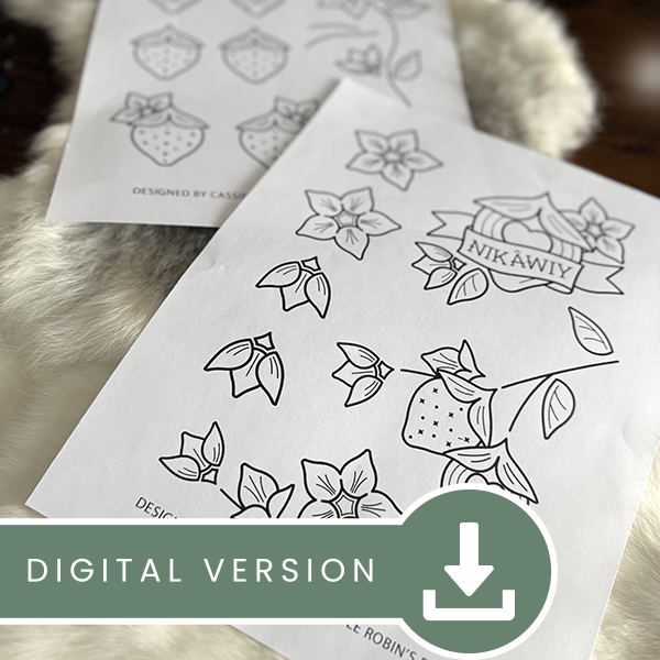 Nikâway Strawberry Beadwork Templates - Digital