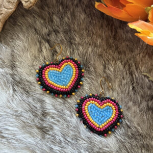 Pan Pride Heart Earrings